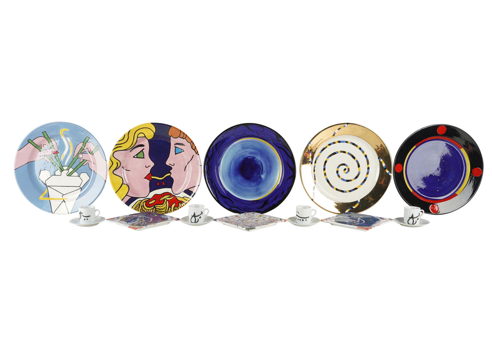 COLLECTION OF ARTIST-INSPIRED PORCELAIN DISHES (1 of 9)