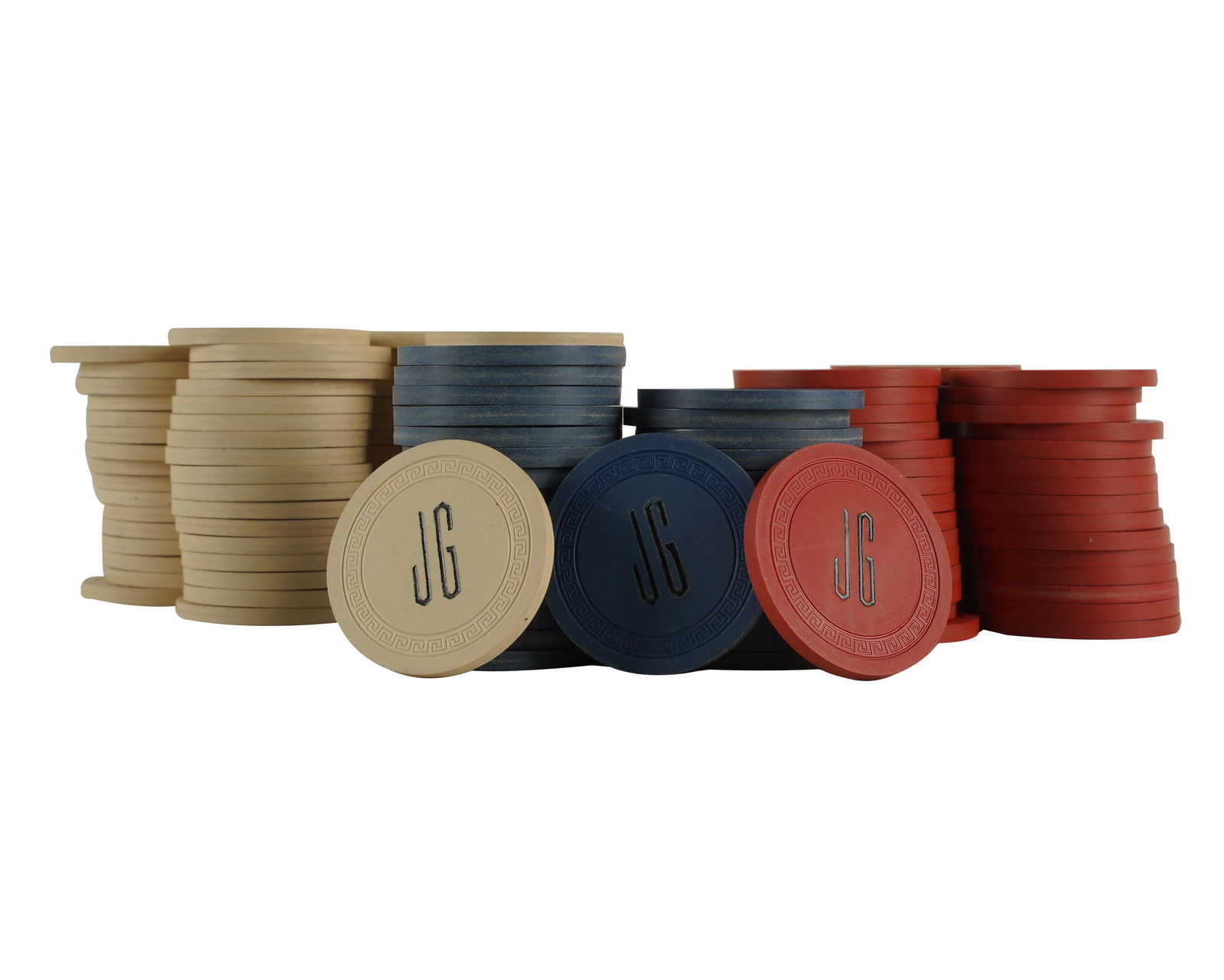 JAMES GARNER SET OF POKER CHIPS (1 of 8)