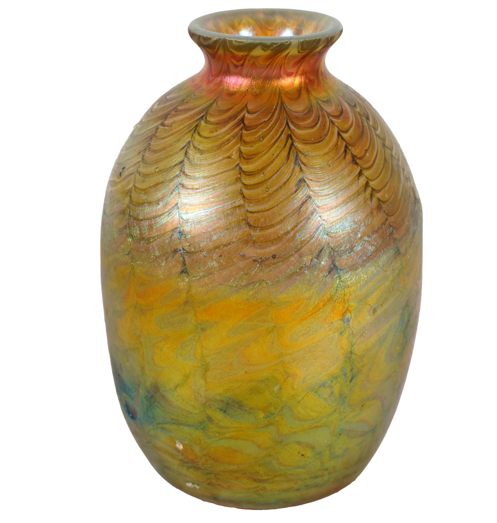 LC TIFFANY FAVRILE GLASS VASE (1 of 5)