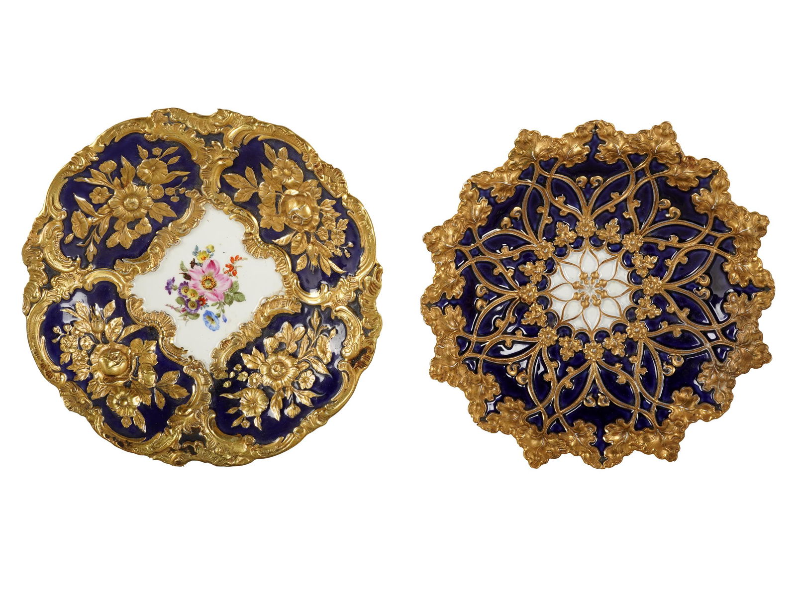 TWO MEISSEN PORCELAIN BOWLS (1 of 9)