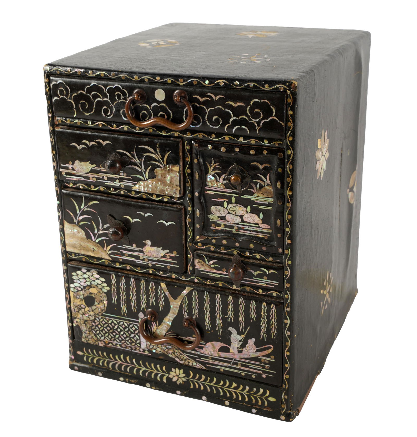 JAPANESE LACQUERED JEWELRY BOX (1 of 8)