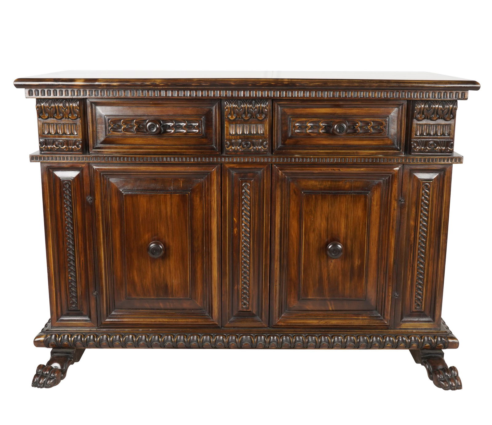 ITALIAN BAROQUE-STYLE WALNUT CABINET (1 of 9)