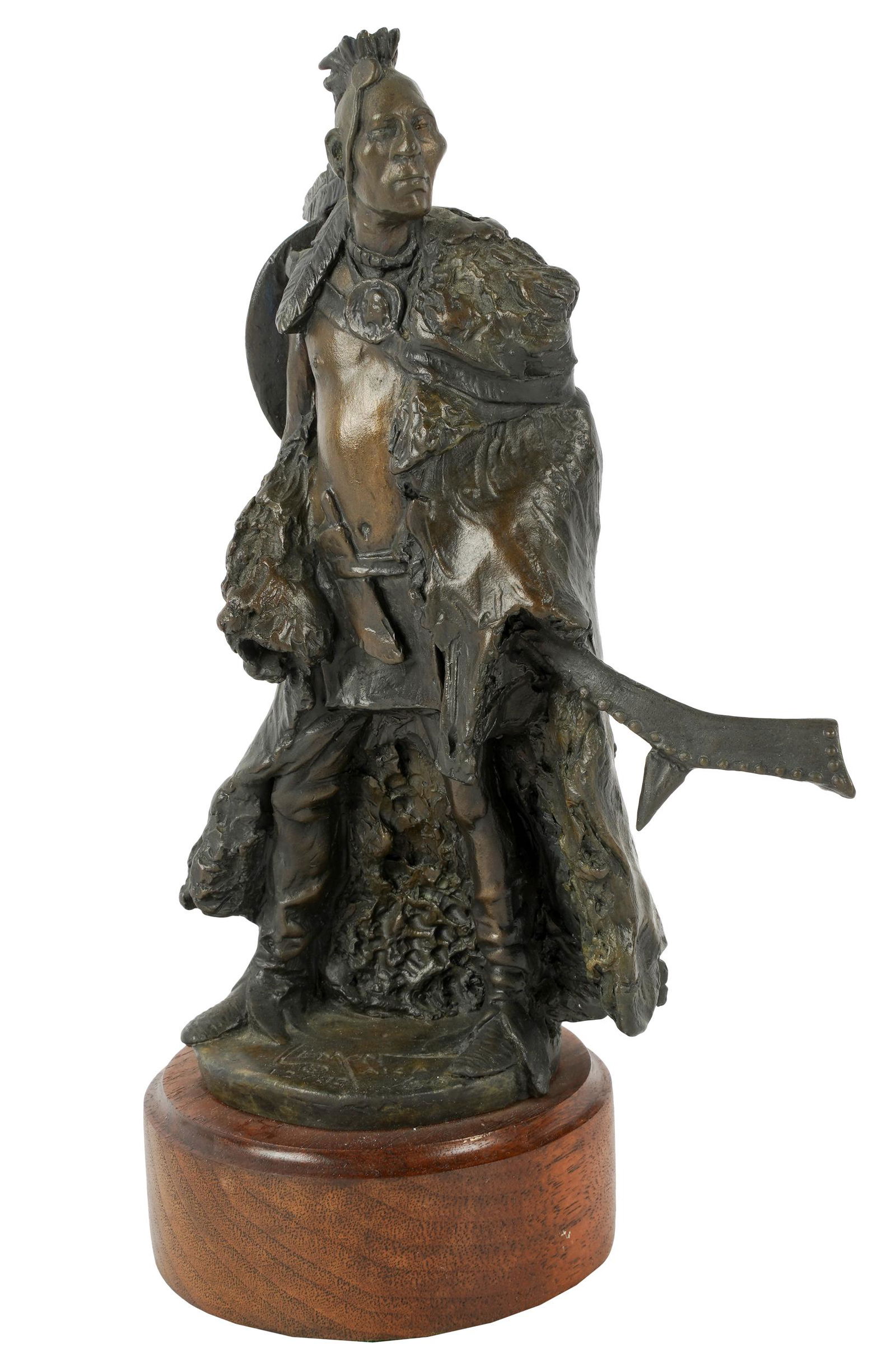 DAVID LEMON (B. 1945): FIGURE OF A NATIVE AMERICAN (1 of 7)