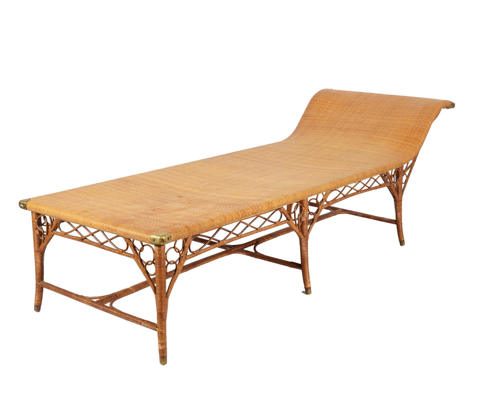 WICKER CHAISE LOUNGE (1 of 8)