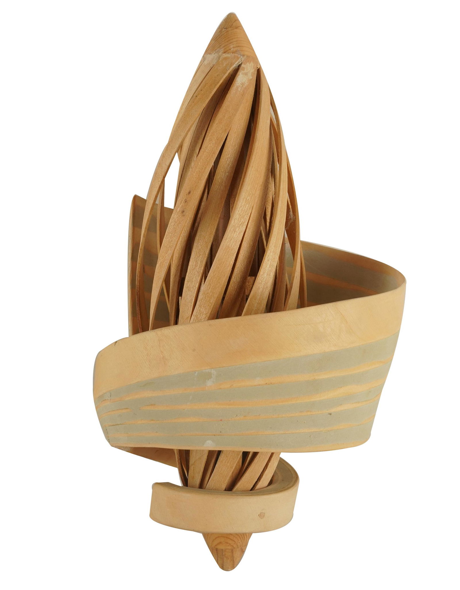 JOHN ROSE: "SONG OF THE SEA": 1998; wood and wax; signed, dated and numbered 3/10; Provenance: Chuck Fries, Godfather of the Television Movie, and Ava Fries Estate, Beverly Hills; 13 1/2 inches high