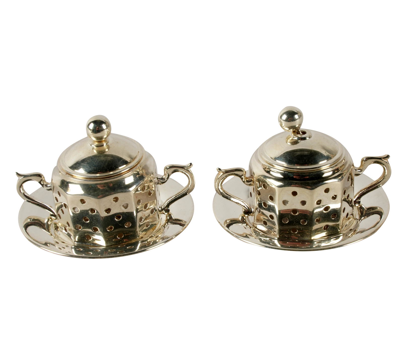 TWO TIFFANY & CO. STERLING TEA STRAINERS (1 of 7)