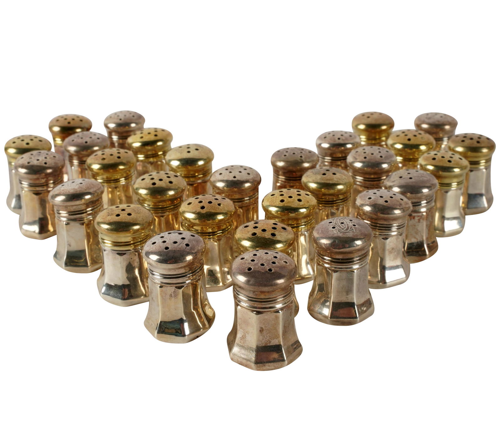 THIRTY CARTIER STERLING SALT SHAKERS (1 of 9)