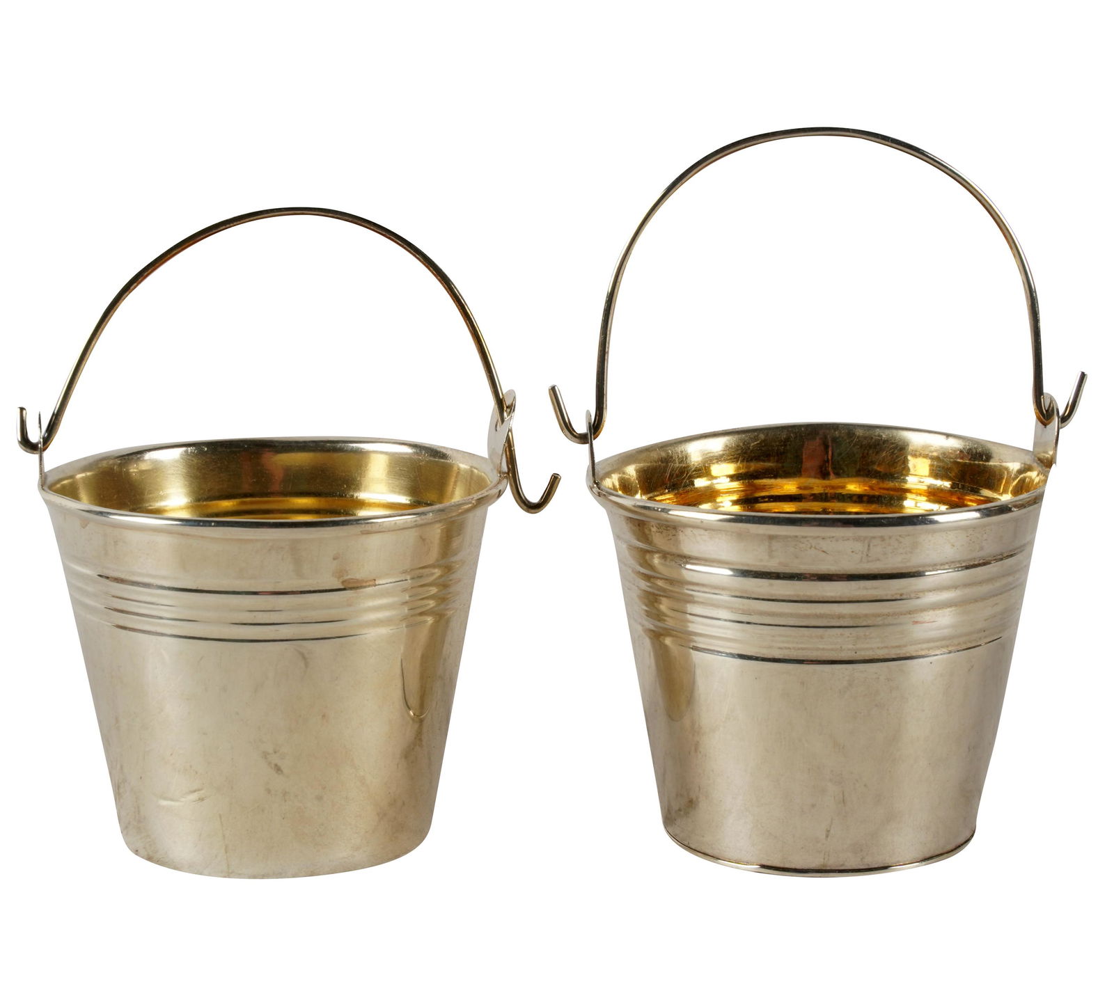 PAIR OF ALLAN ADLER STERLING PAILS (1 of 6)