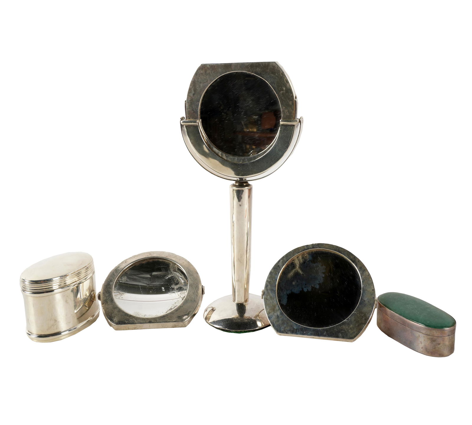 HAMMERED STERLING VANITY SET (1 of 10)