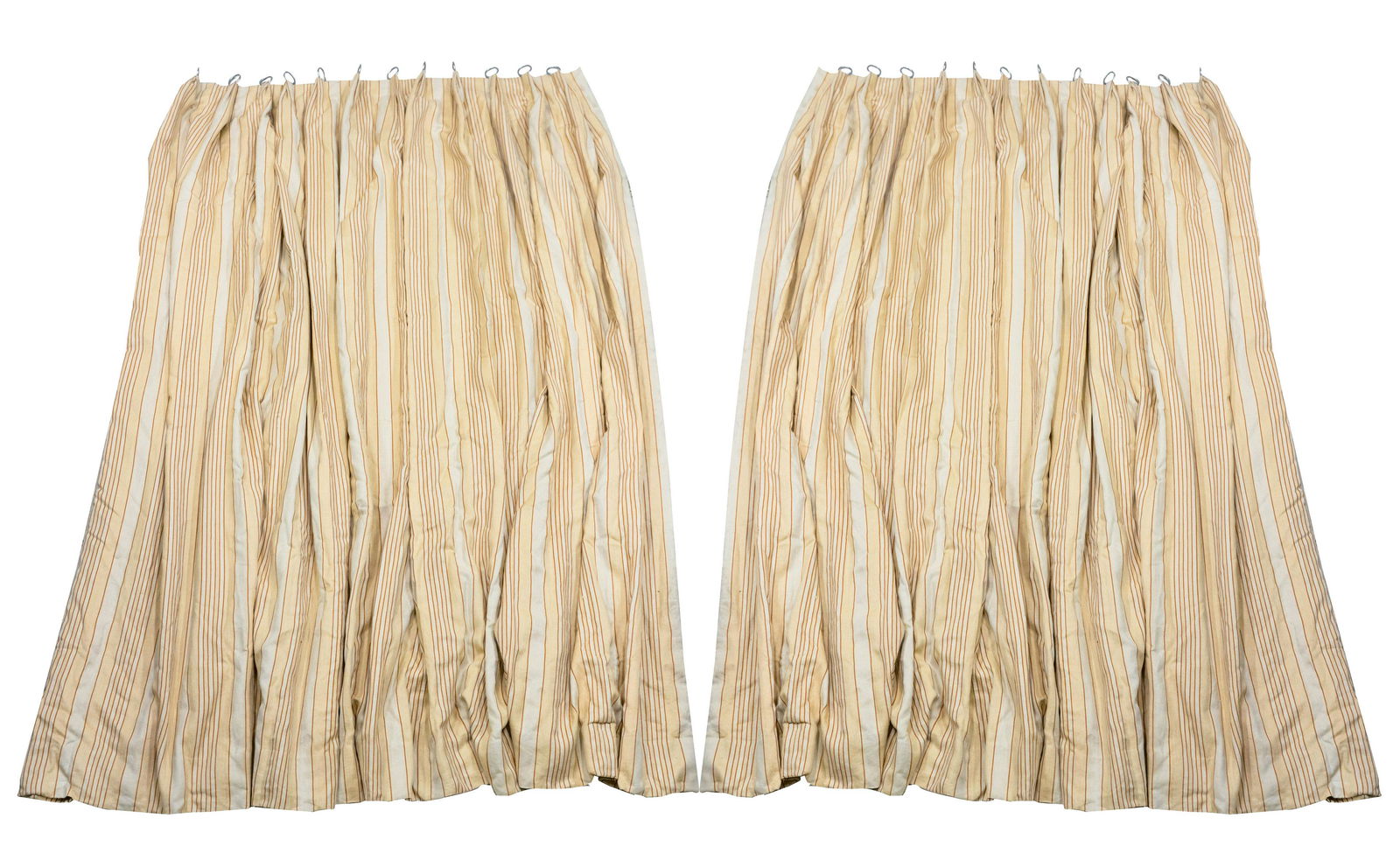 SIX MICHAEL SMITH BEIGE STRIPED DRAPES (1 of 13)