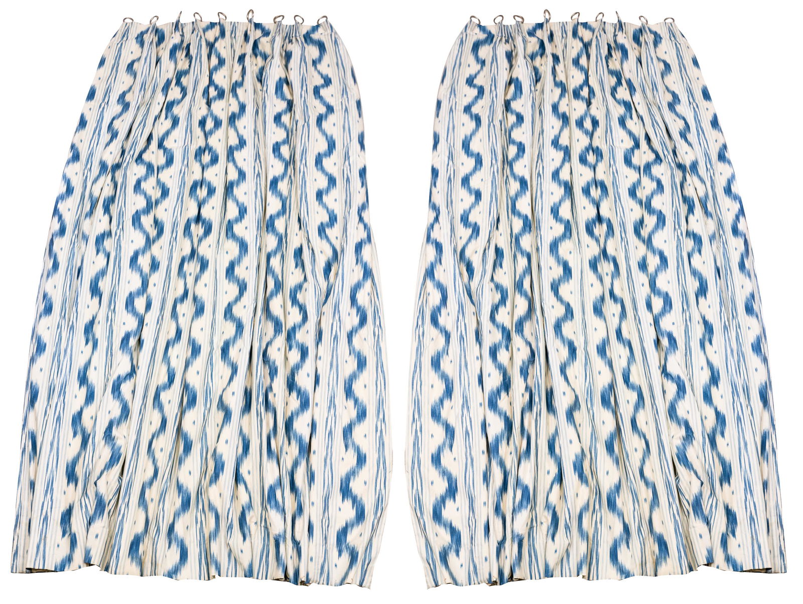 SIX MICHAEL SMITH BLUE & WHITE DRAPES (1 of 12)
