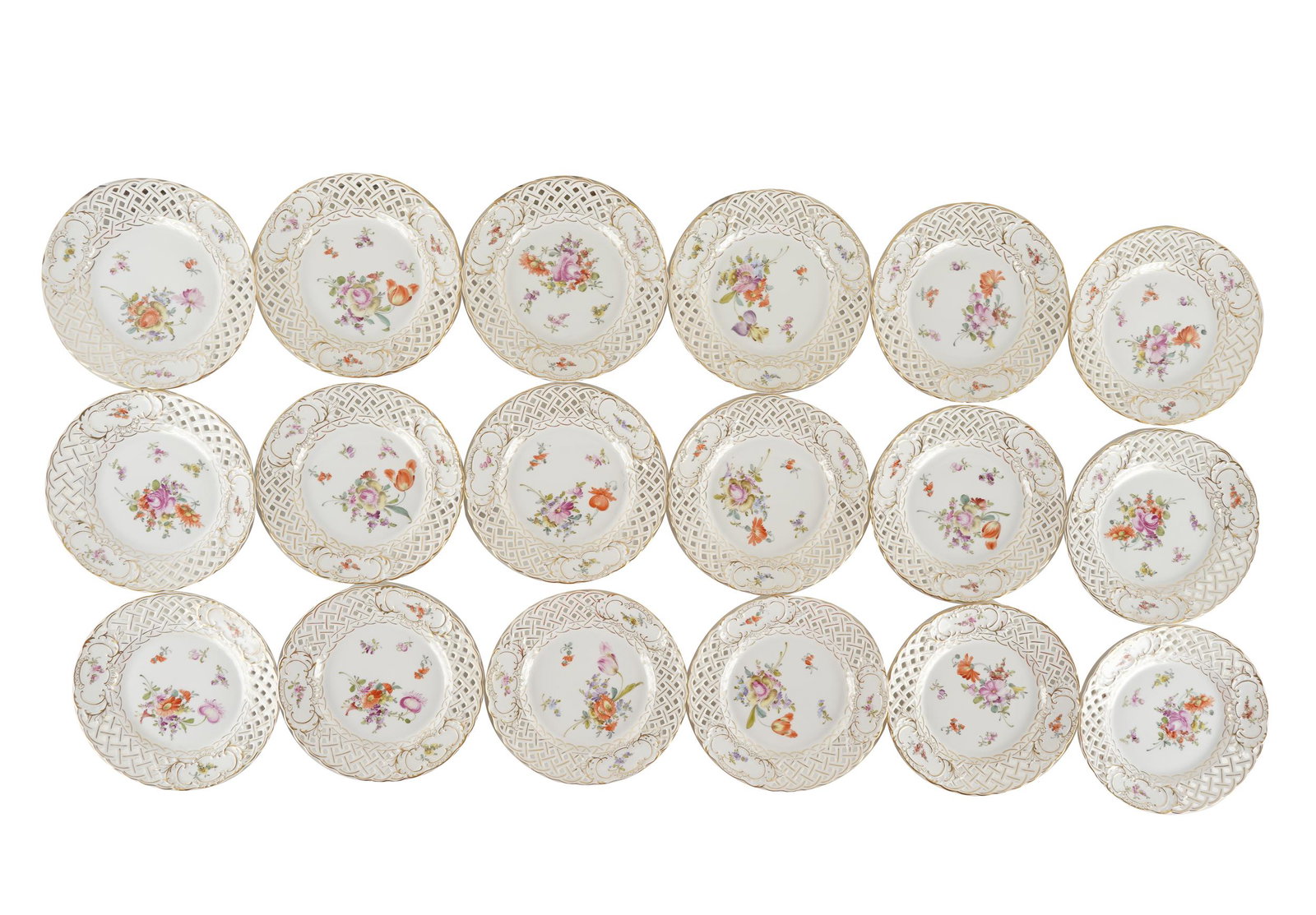 18 GERMAN PORCELAIN PLATES (1 of 7)