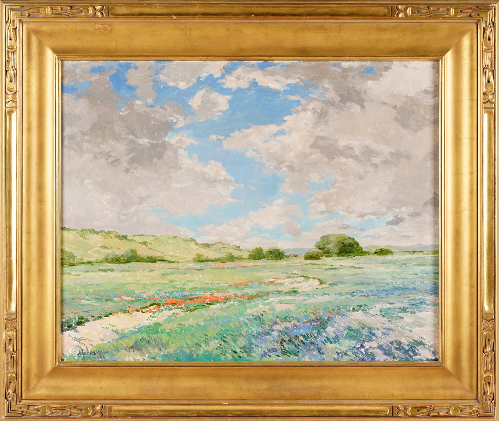 JOHN MODESITT (B. 1955): CALIFORNIA LANDSCAPE: oil on canvas; signed lower left; 24 x 30 1/2 inches