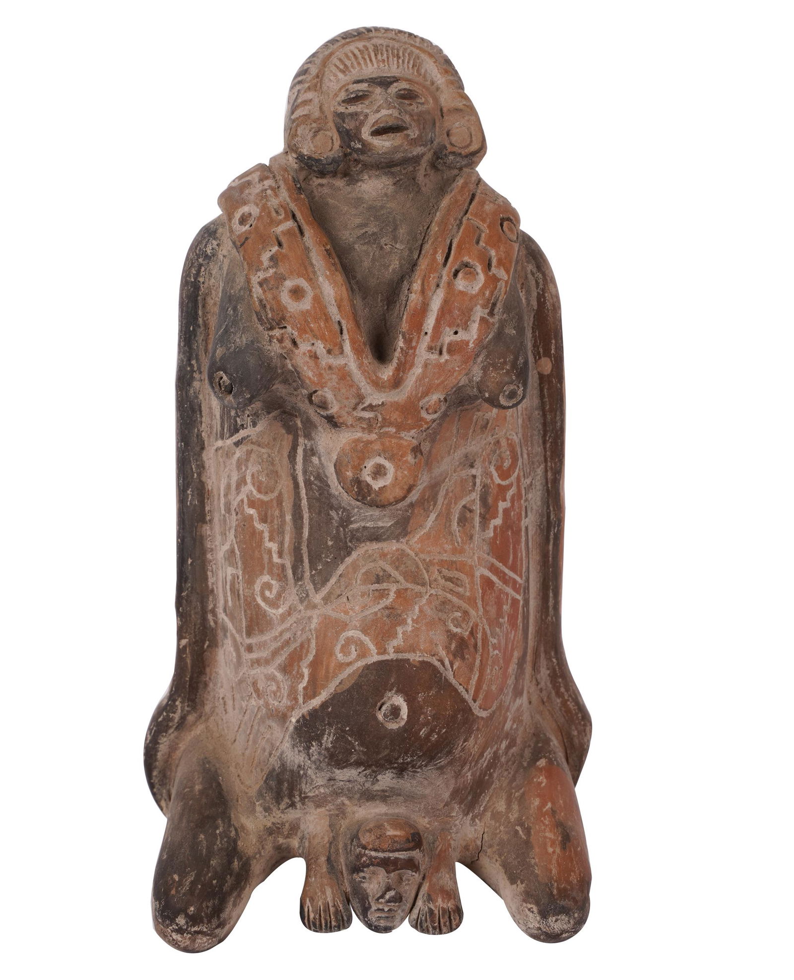 PRIMITIVE EARTHENWARE FIGURE (1 of 8)