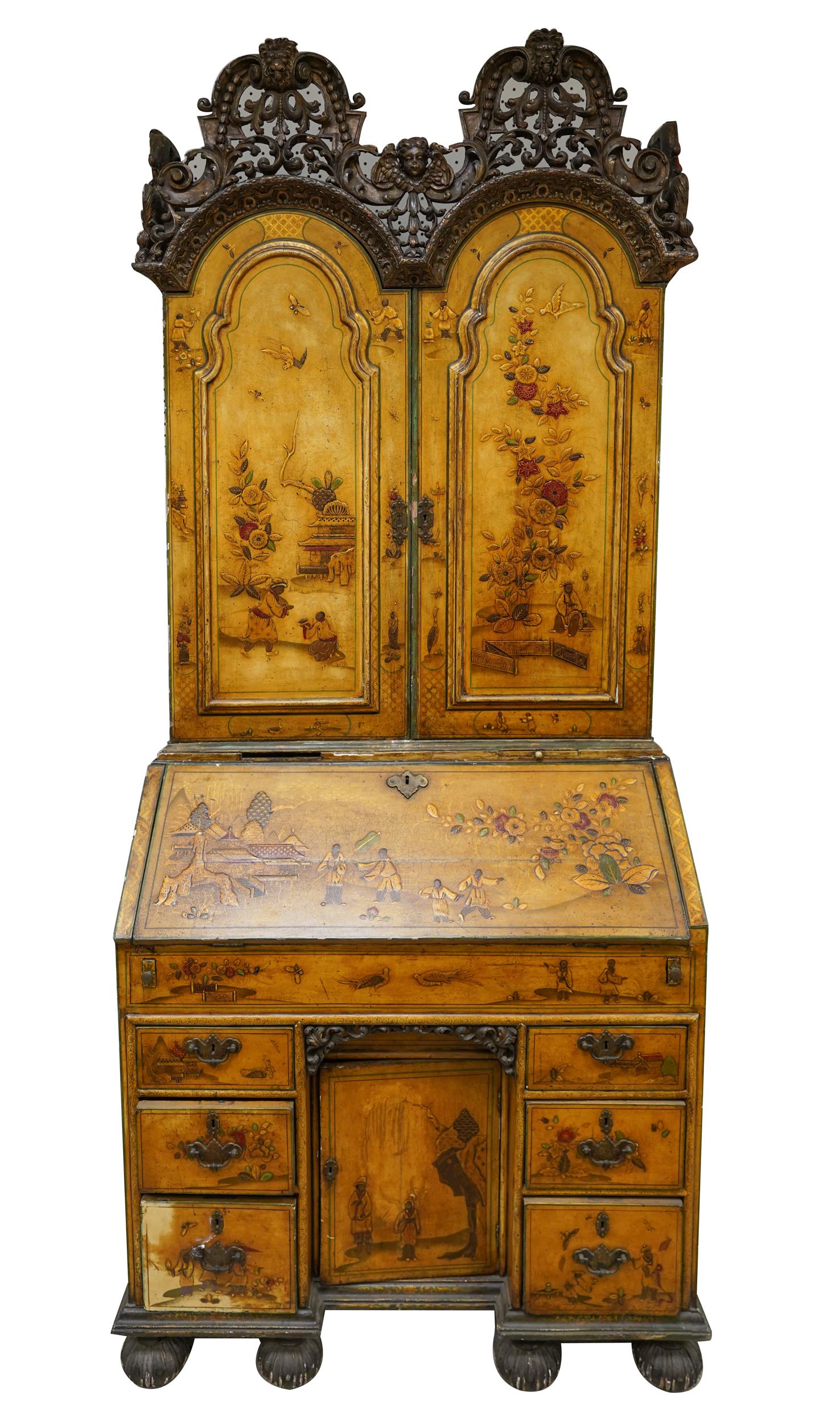 CHINOISERIE DECORATED BUREAU CABINET (1 of 20)
