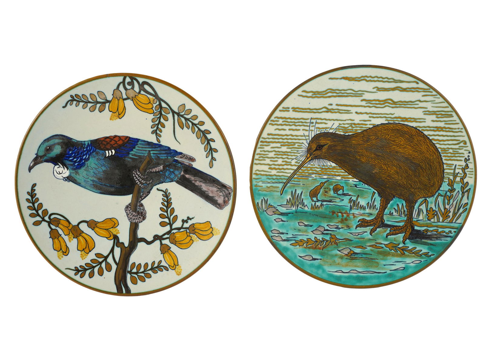 PAIR OF GOUDA CERAMIC PLATES (1 of 6)