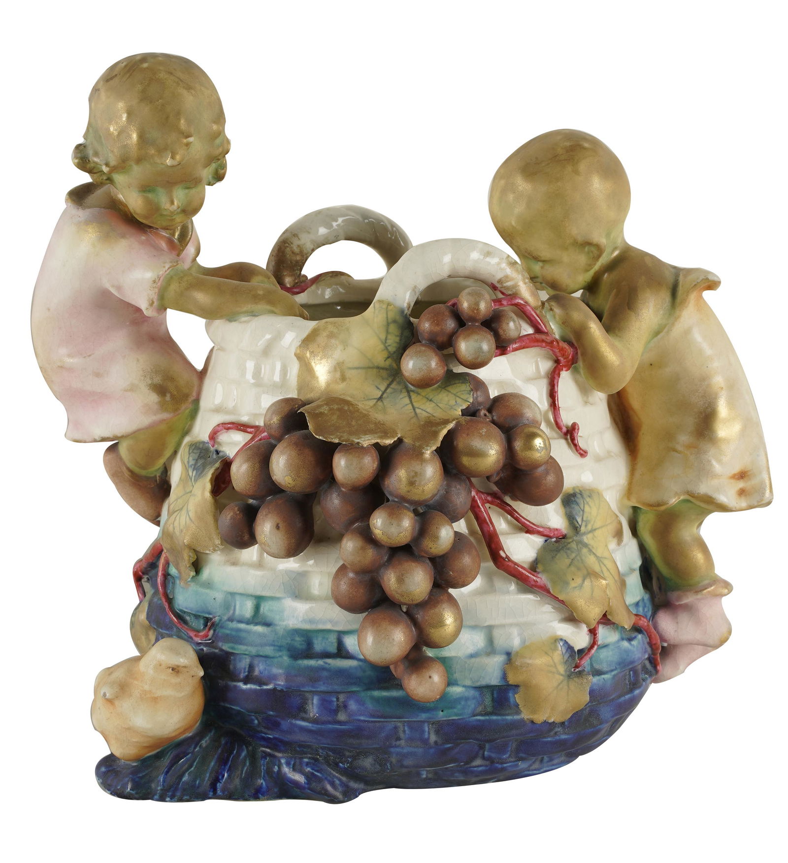 AMPHORA POTTERY FIGURAL BOWL (1 of 9)