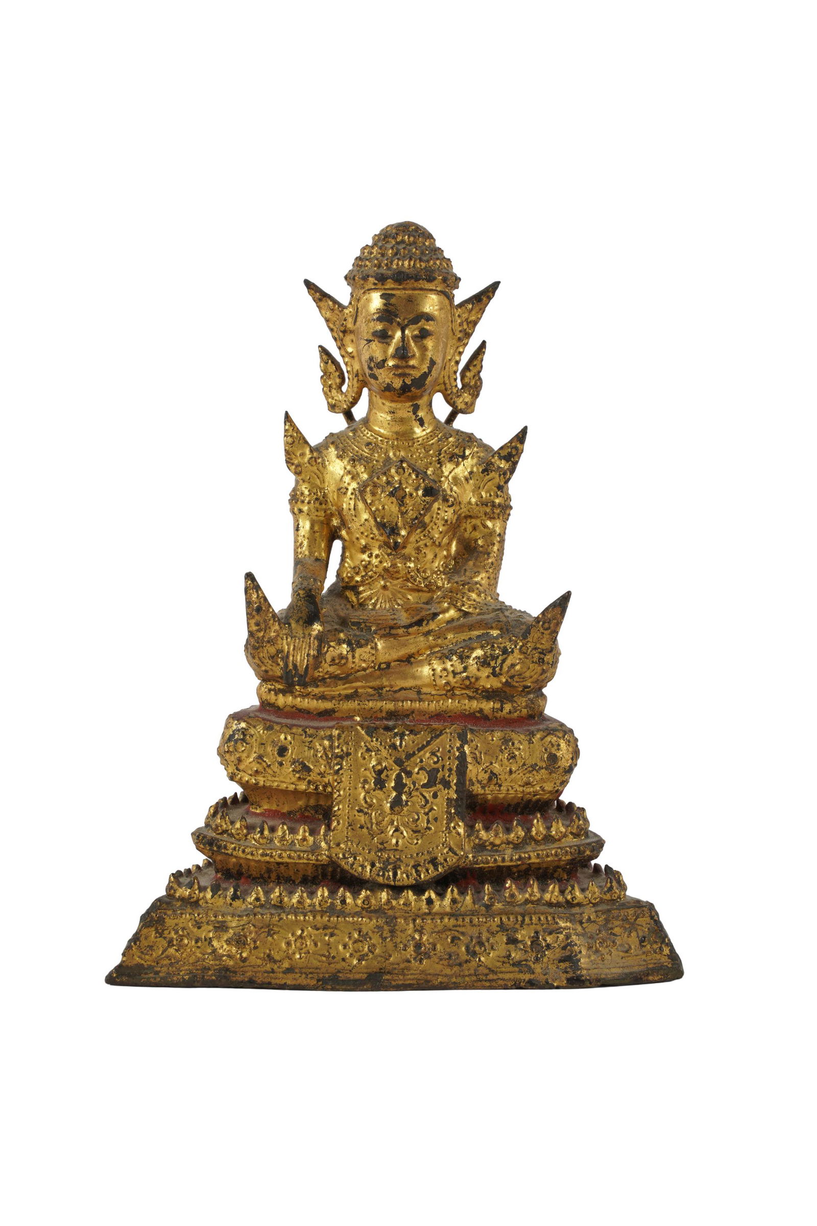 THAI GILT-BRONZE FIGURE OF BUDDHA (1 of 9)