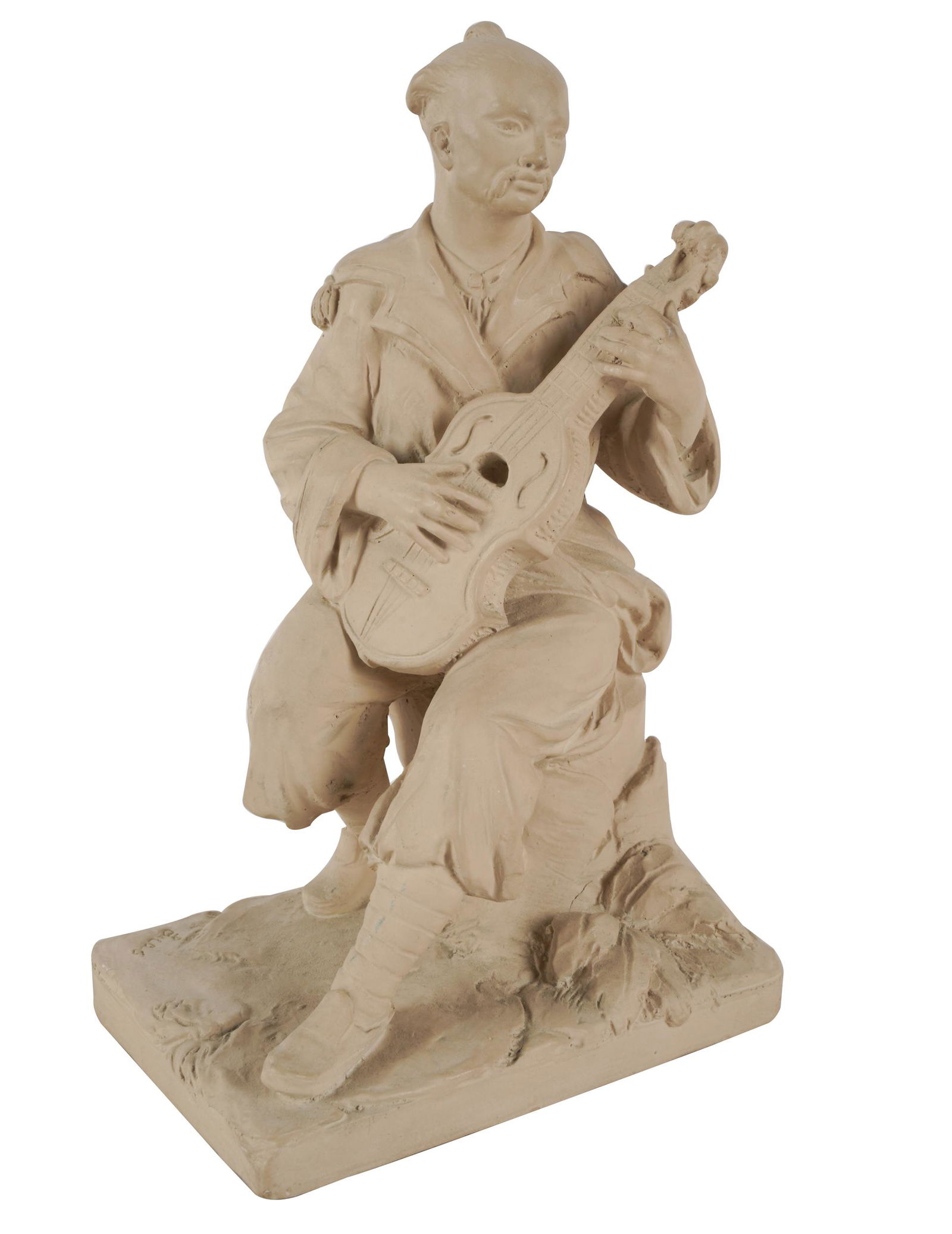 TERRACOTTA FIGURE "LUTE PLAYER" (1 of 9)