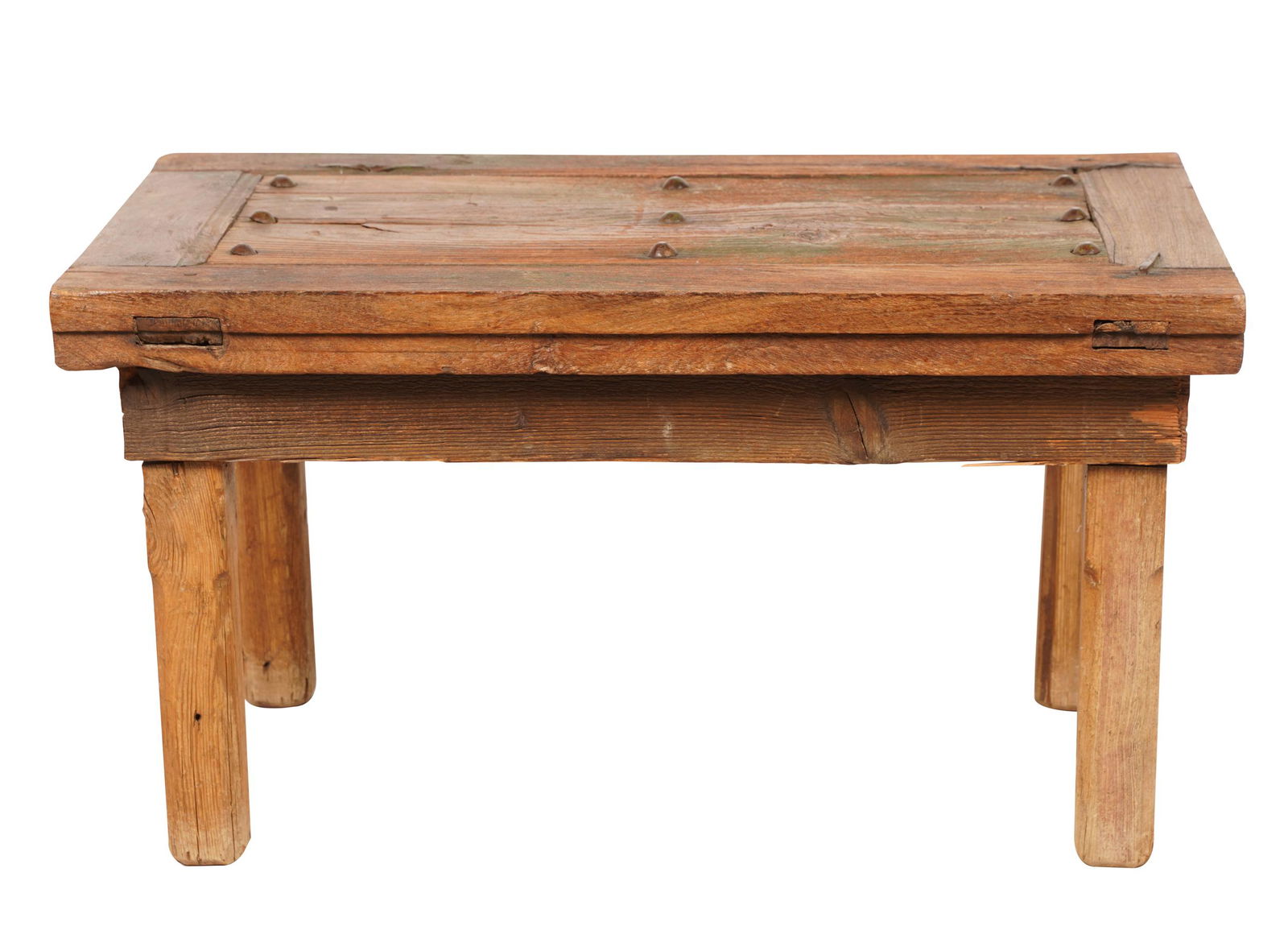 RUSTIC WOOD COFFEE TABLE (1 of 9)