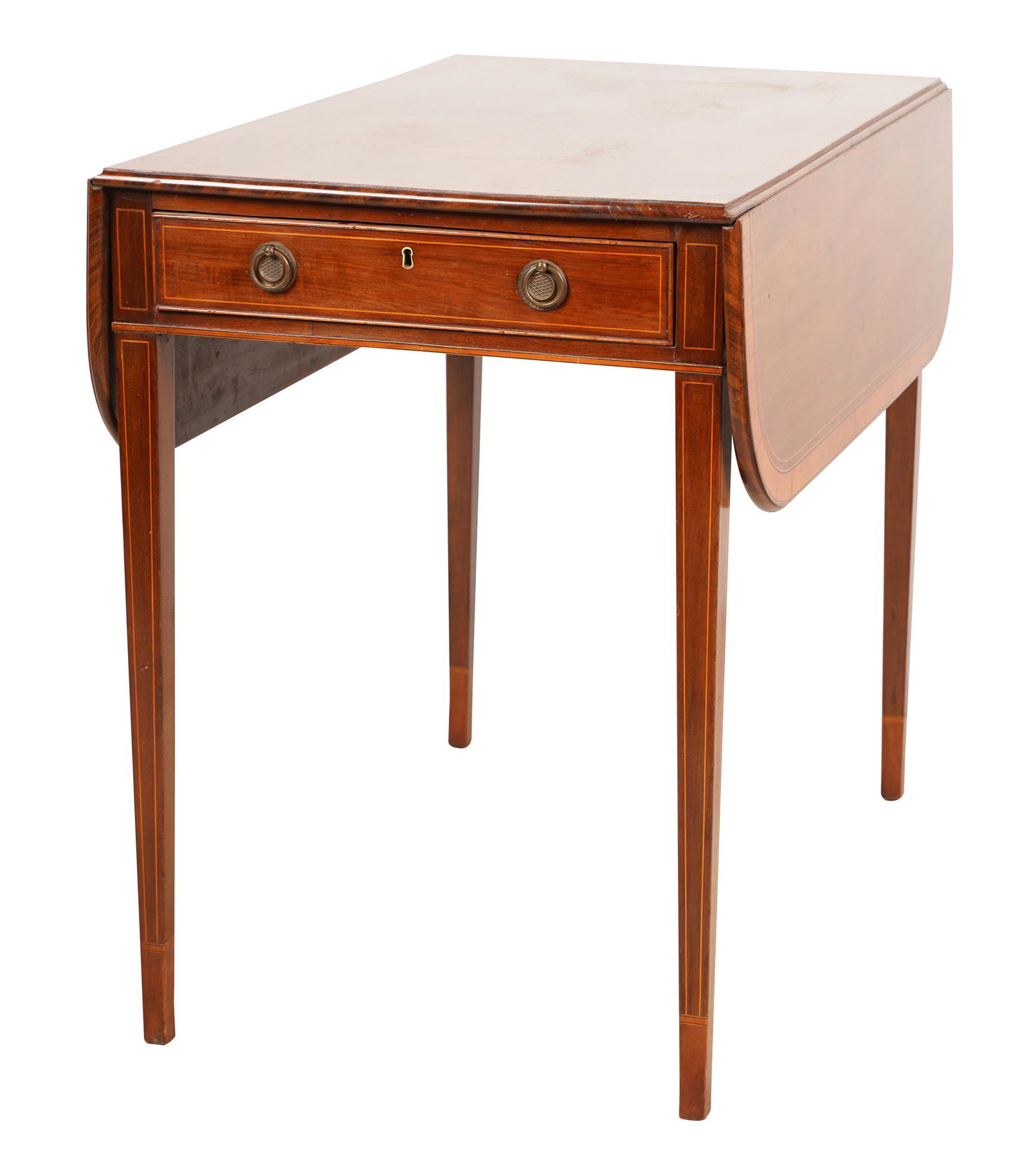 REGENCY-STYLE MAHOGANY PEMBROKE SIDE TABLE (1 of 7)