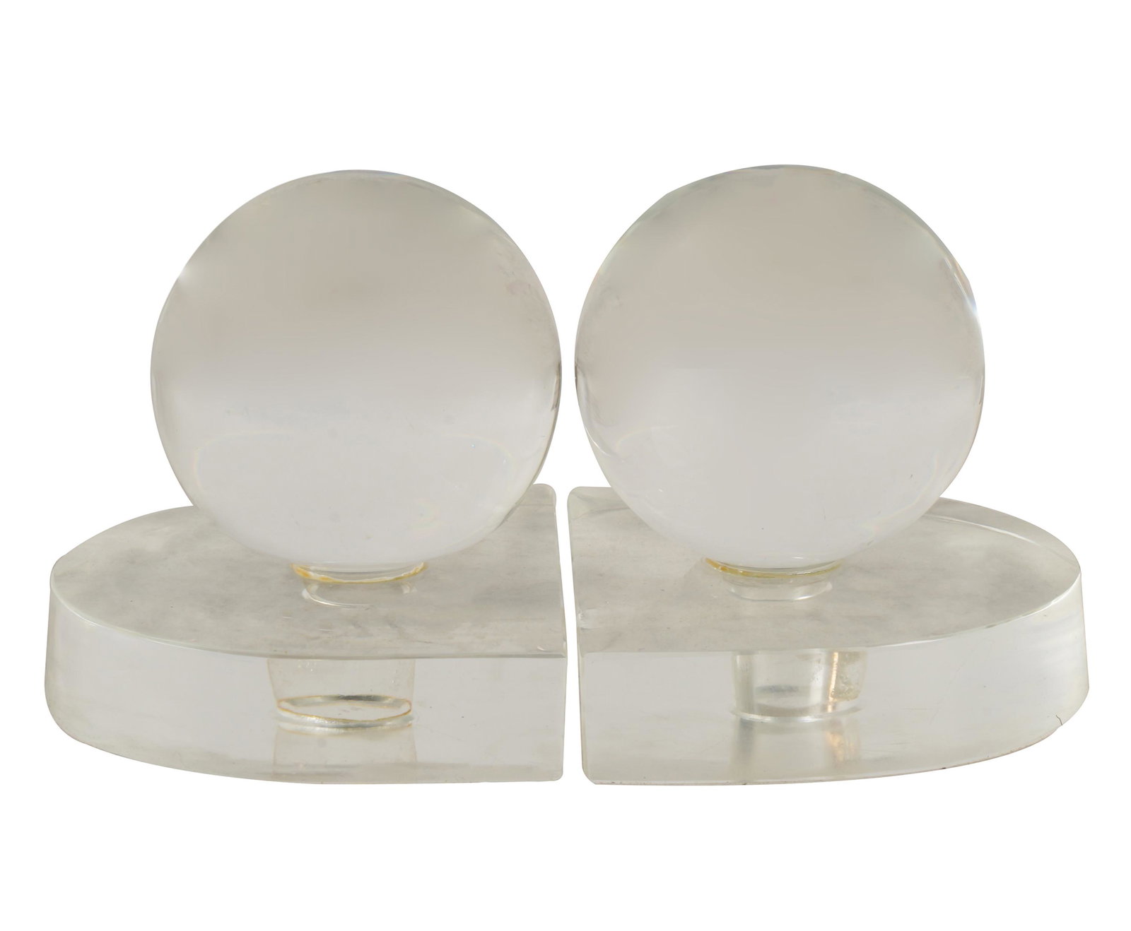 PAIR OF STEUBEN GLASS BOOKENDS (1 of 5)