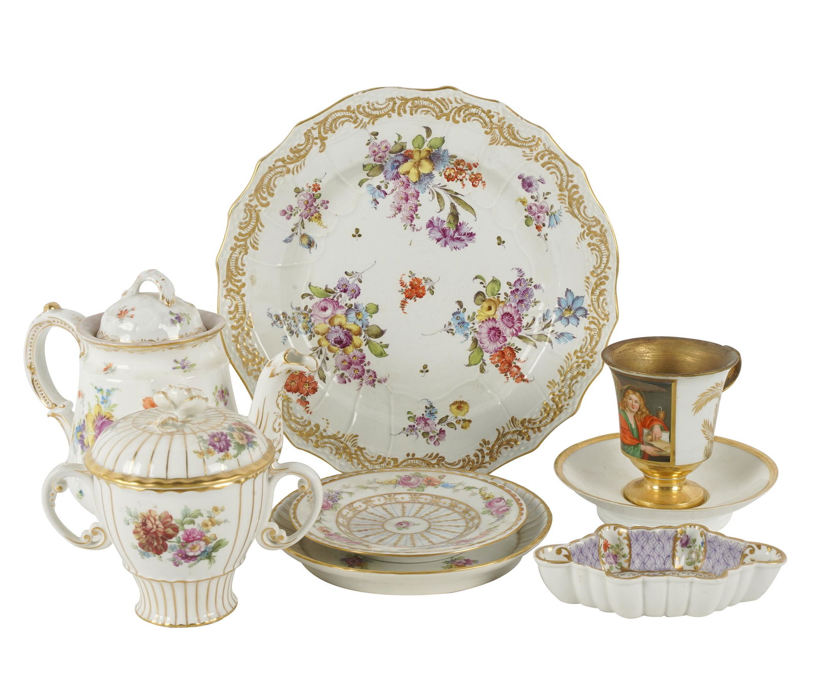COLECTION OF GERMAN PORCELAIN (1 of 14)