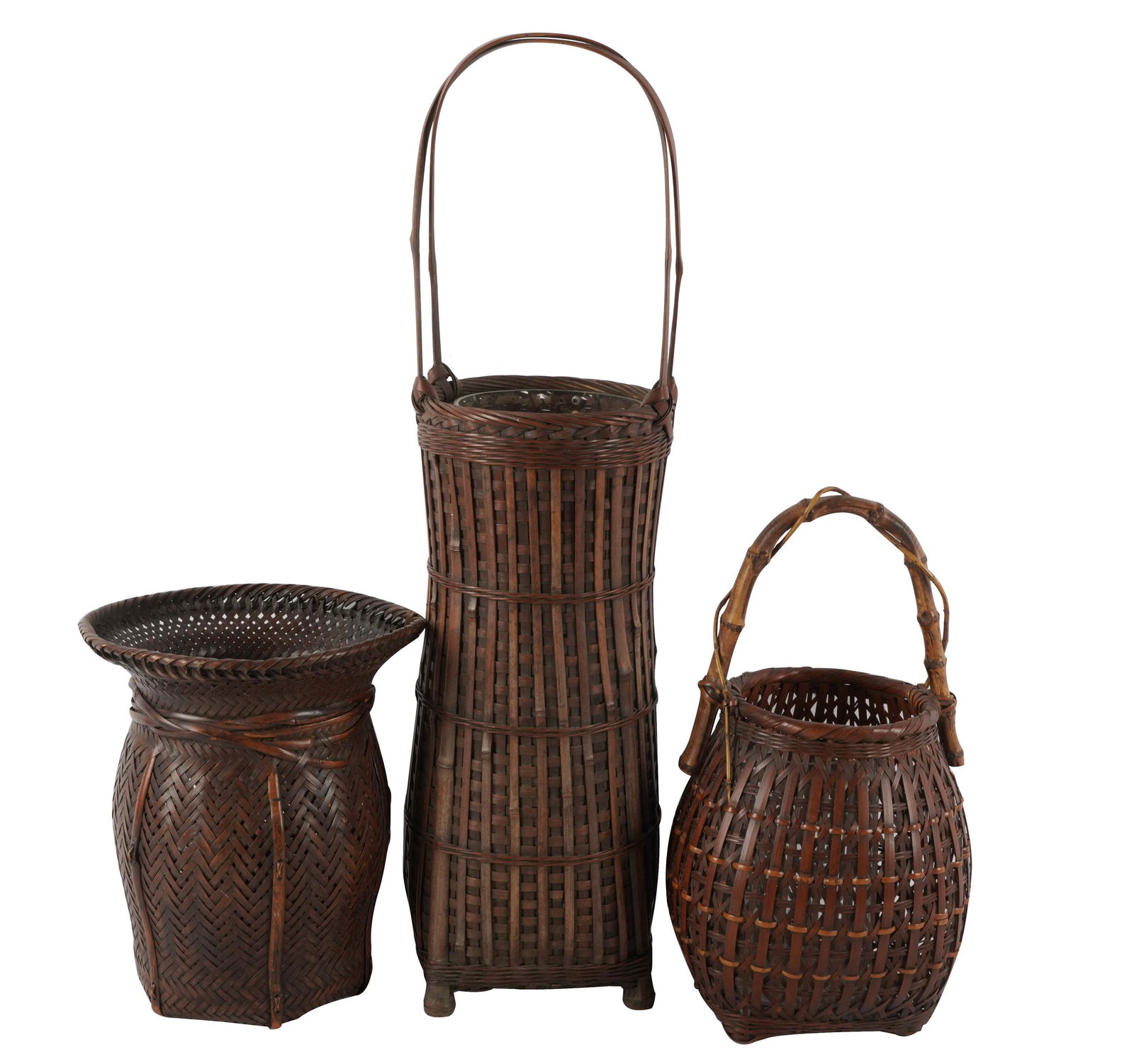 THREE JAPANESE IKEBANA BASKETS (1 of 14)
