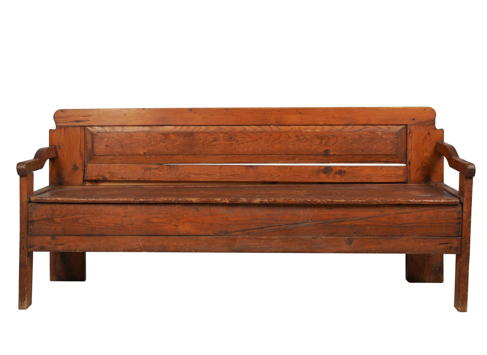 RUSTIC PINE HALL BENCH (1 of 7)