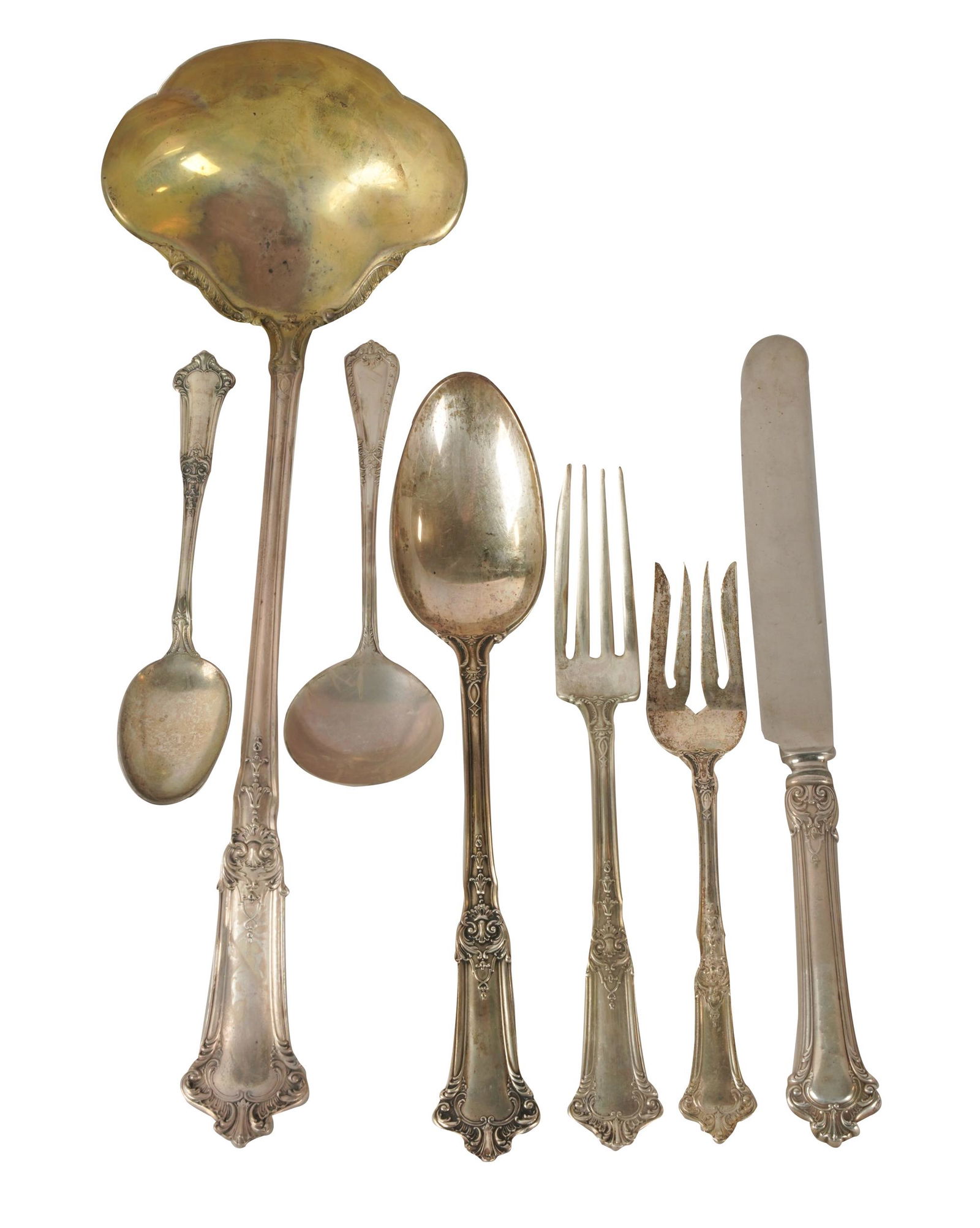 GORHAM STERLING FLATWARE SERVICE (1 of 8)