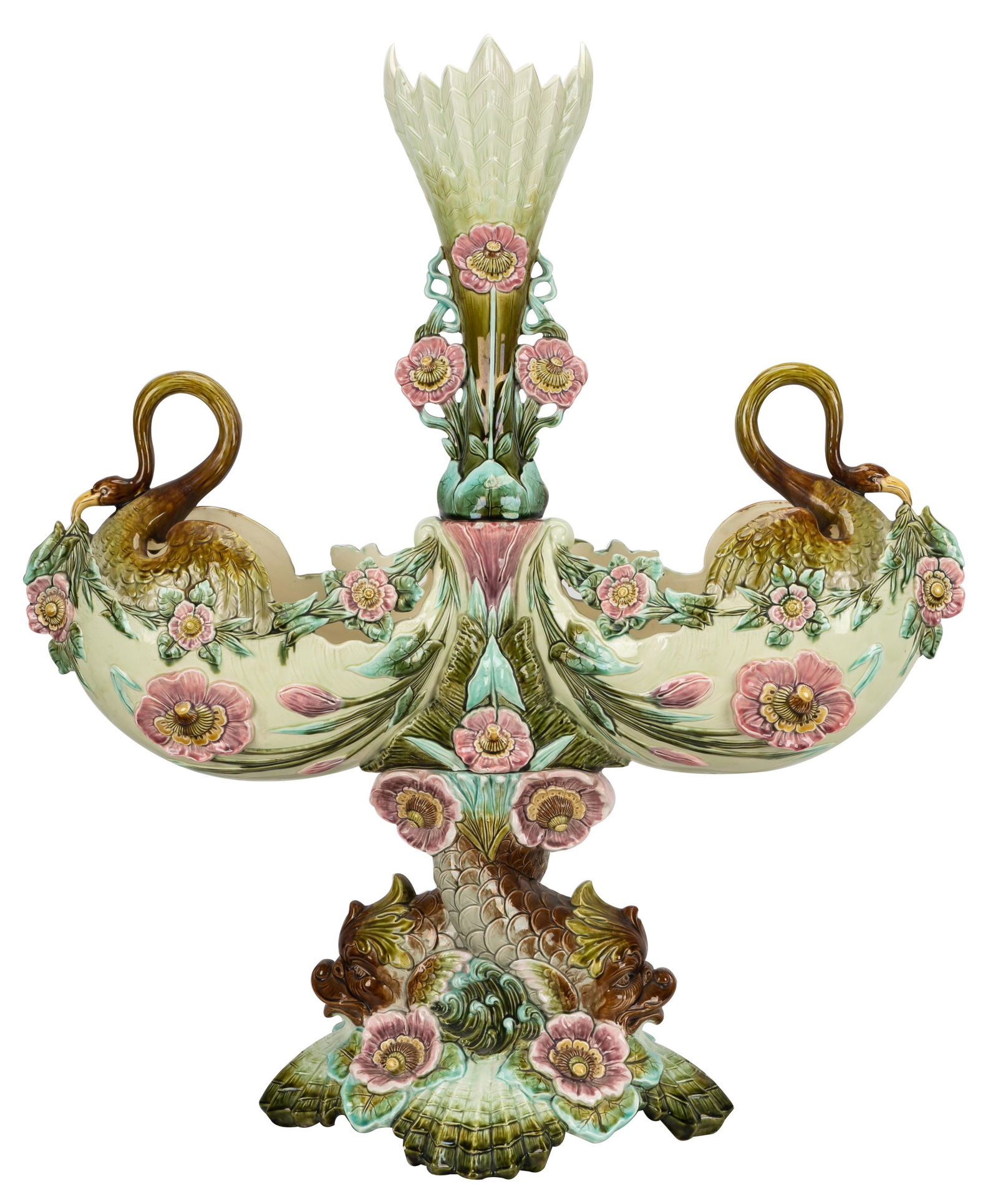 MAJOLICA CERAMIC PLANTER (1 of 11)