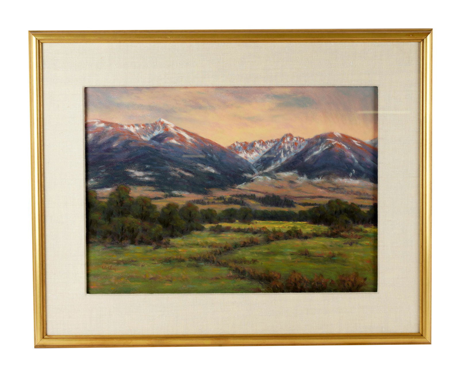 PAUL WALDUM (20/21ST CENTURY): MONTANA MOUNTAIN LANDSCAPE (1 of 9)