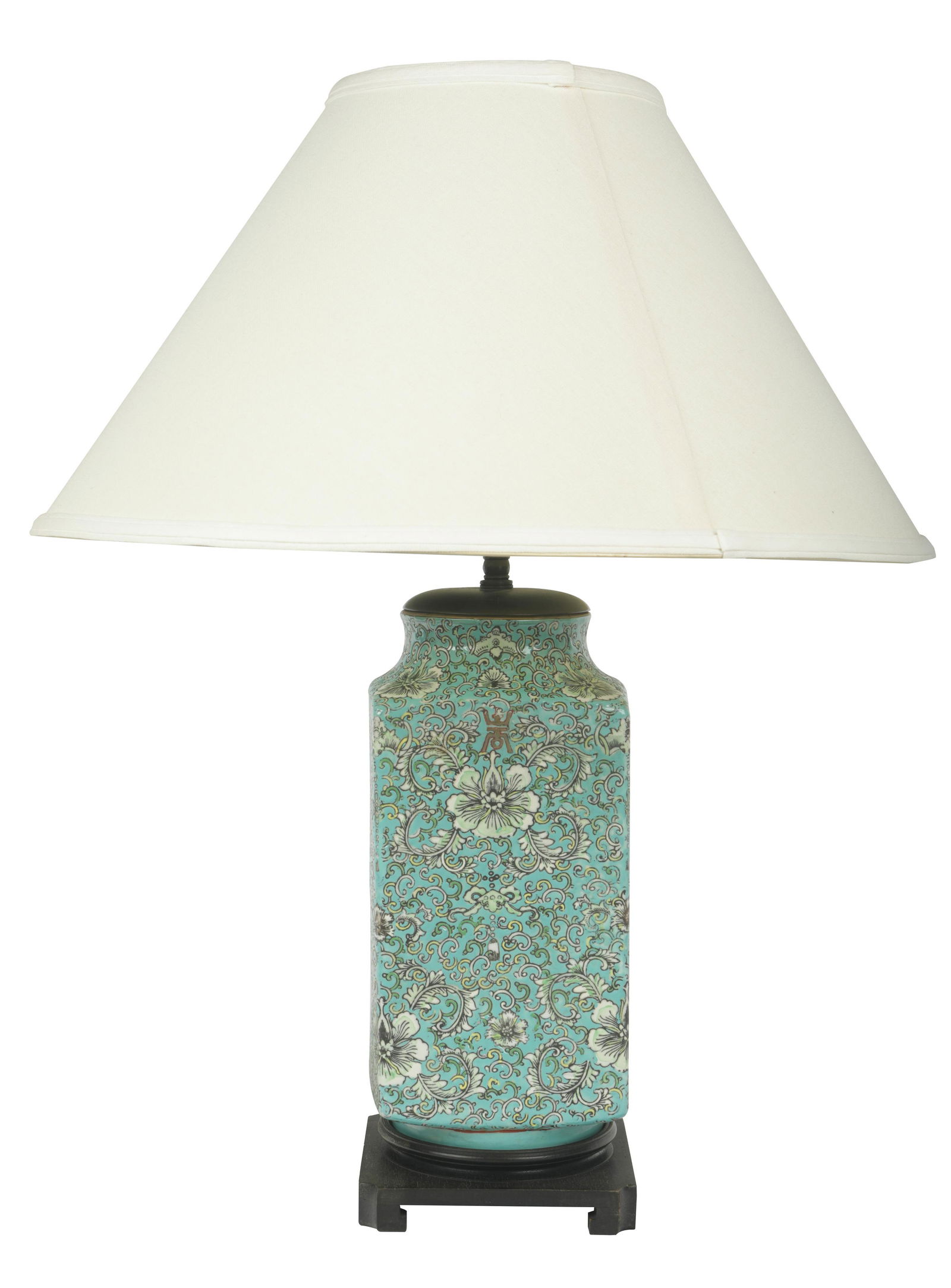 CHINESE TURQUOISE-GLAZED PORCELAIN VASE (1 of 8)