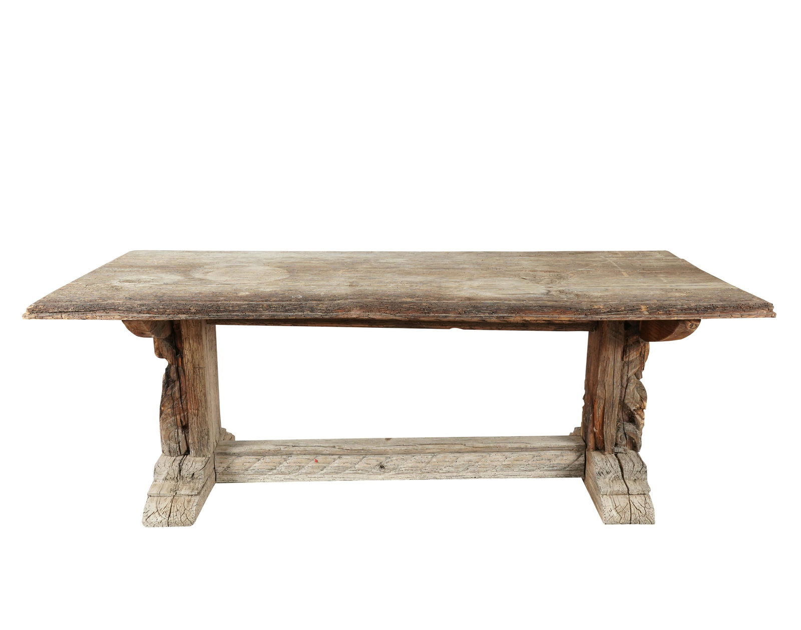 RENAISSANCE-STYLE CARVED PINE TABLE (1 of 8)