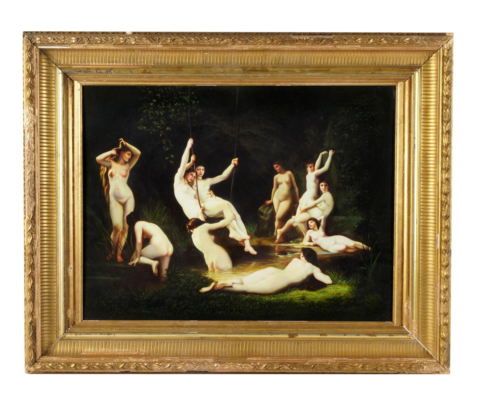 FRAMED PORCELAIN PLAQUE (1 of 7)