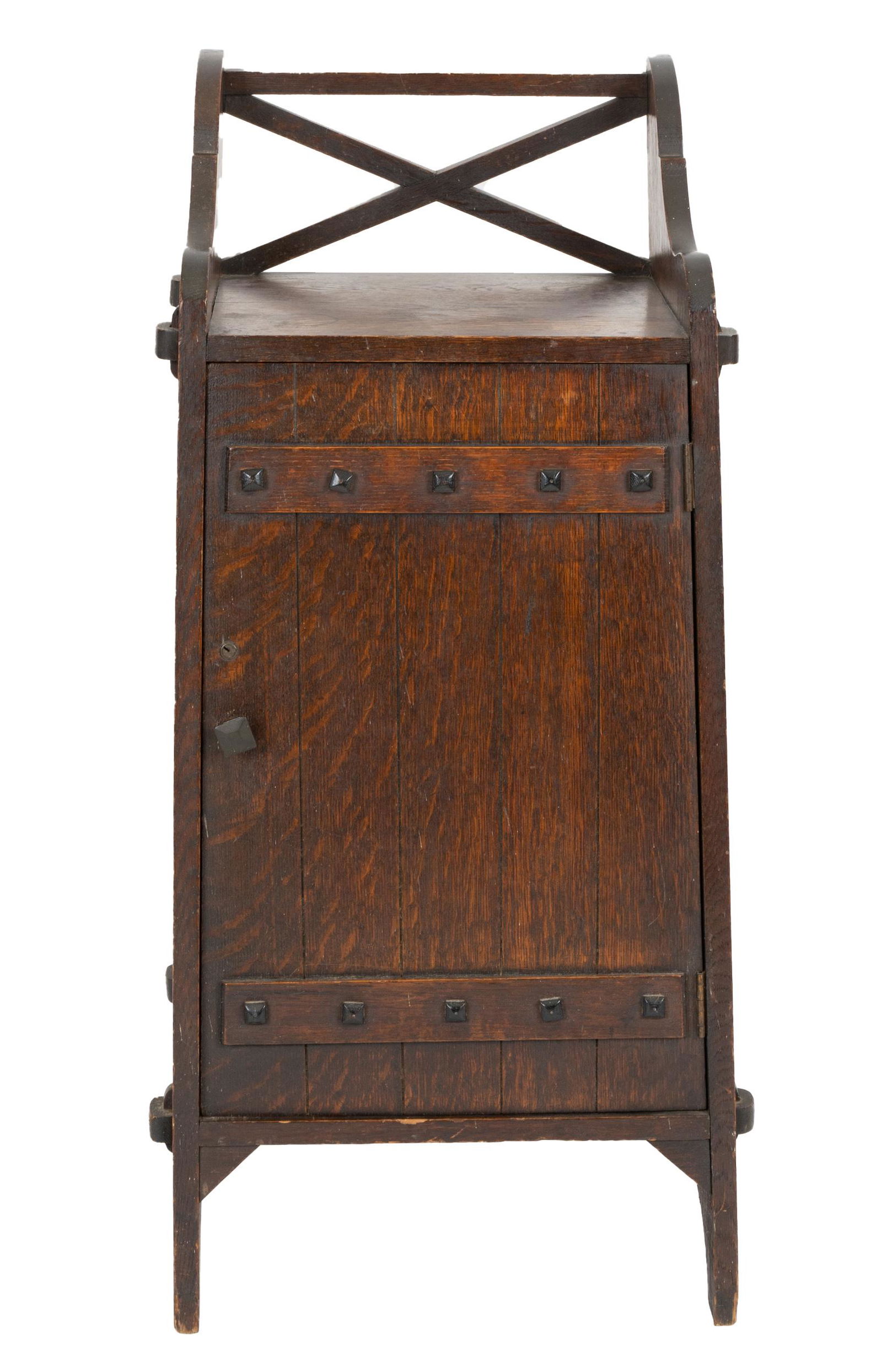 ARTS & CRAFTS OAK CABINET (1 of 10)