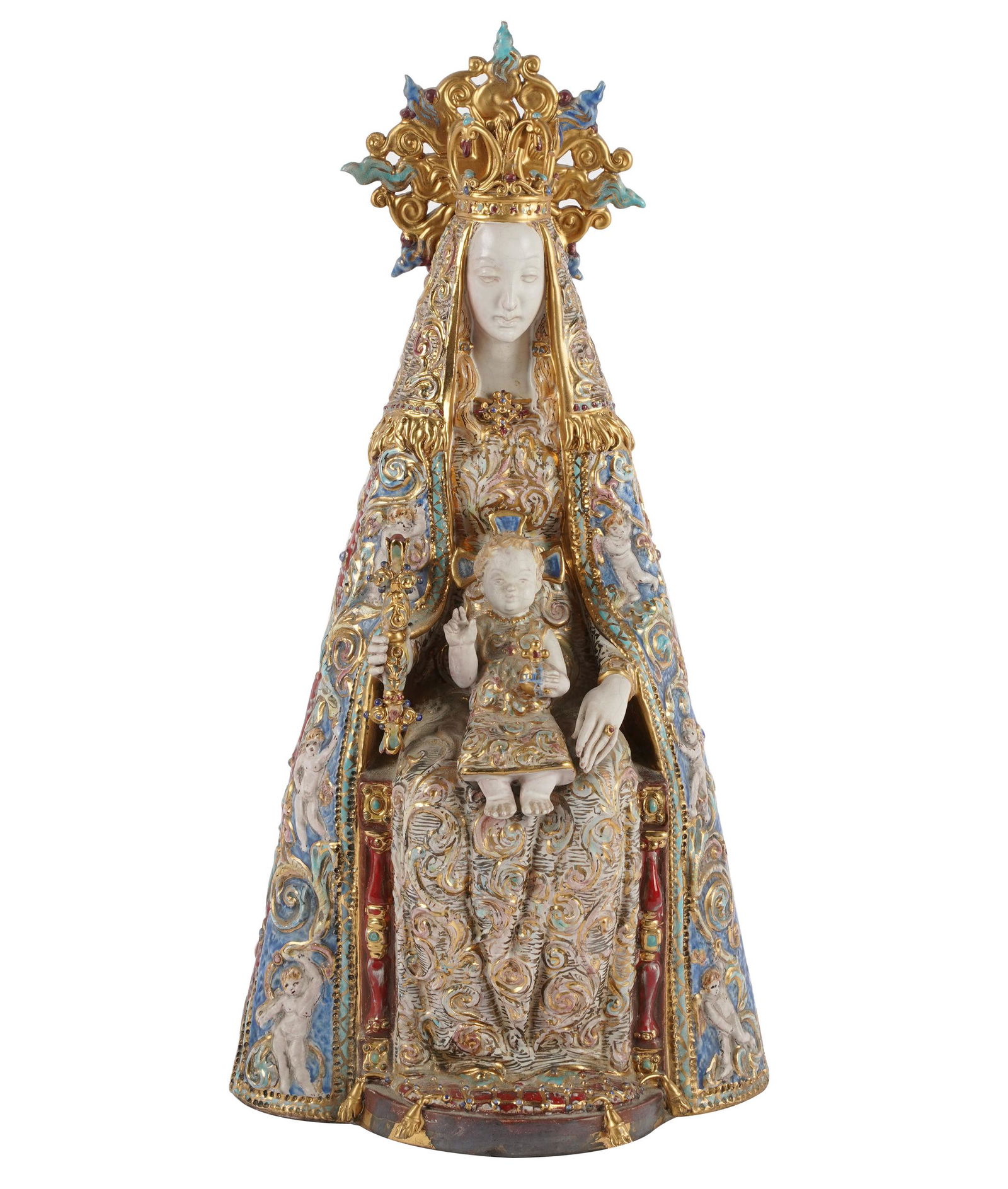 EUGENIO PATTARINO (1885 - 1971): VIRGIN MARY & CHILD (1 of 11)