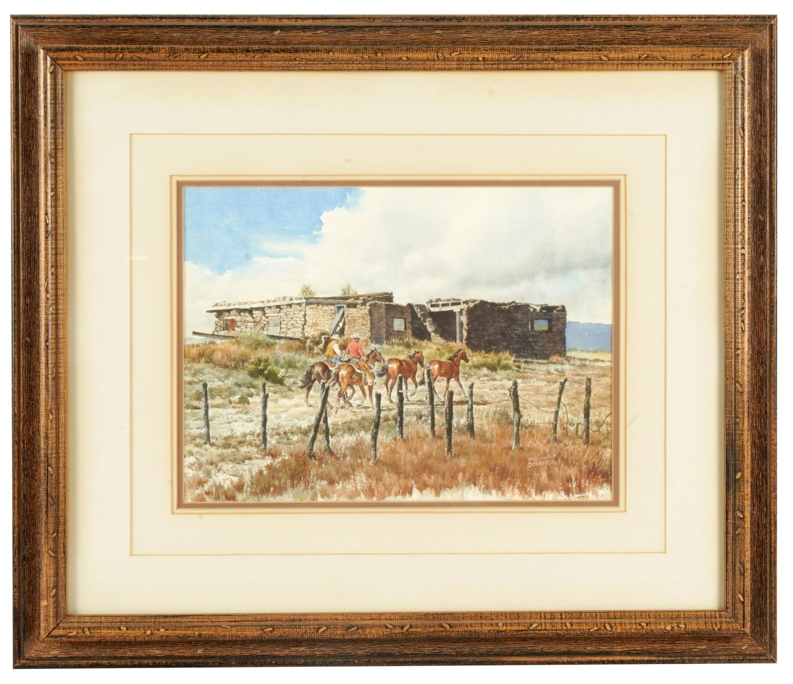 VIC (VICTOR PAUL) DONAHUE (1918 - 2008): WESTERN LANDSCAPE (1 of 7)