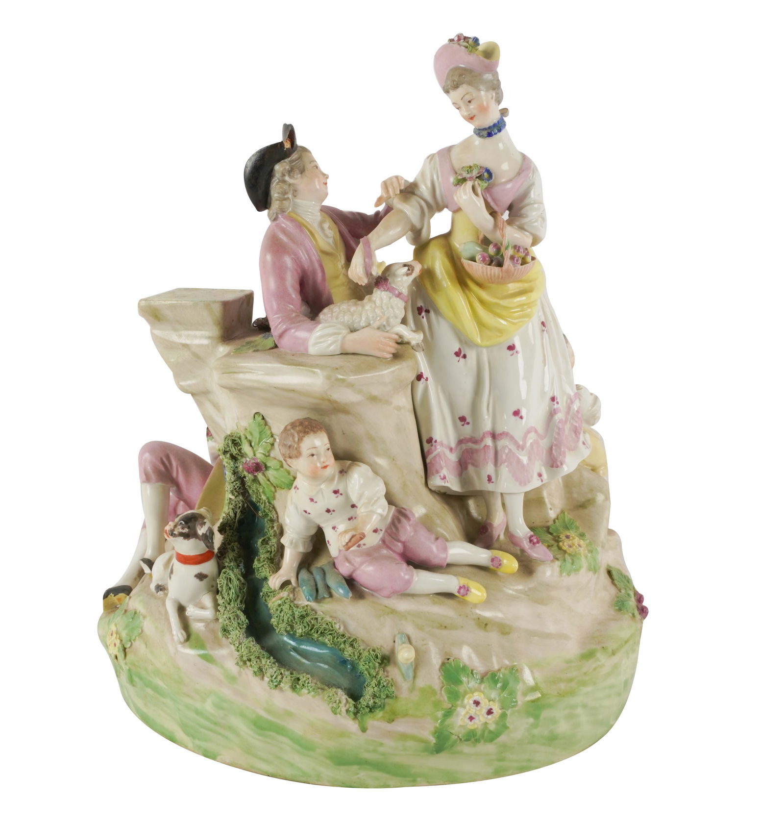 CONTINENTAL PORCELAIN FIGURAL GROUP (1 of 11)