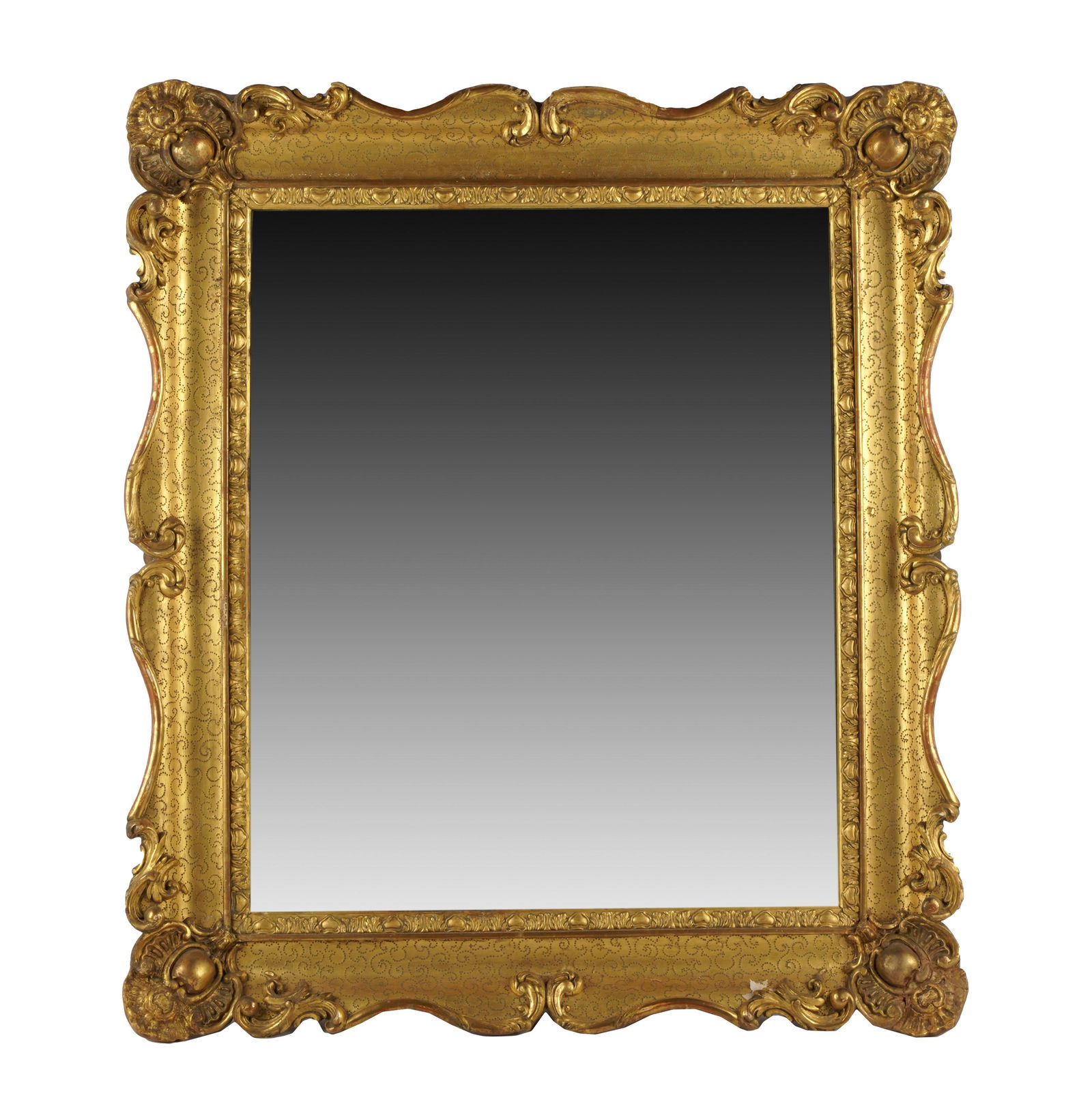 CONTINENTAL CARVED GILTWOOD WALL MIRROR (1 of 8)