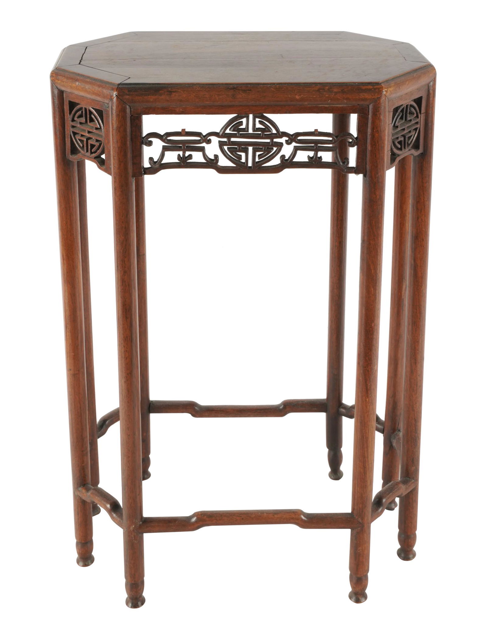 CHINESE HARDWOOD END TABLE (1 of 7)
