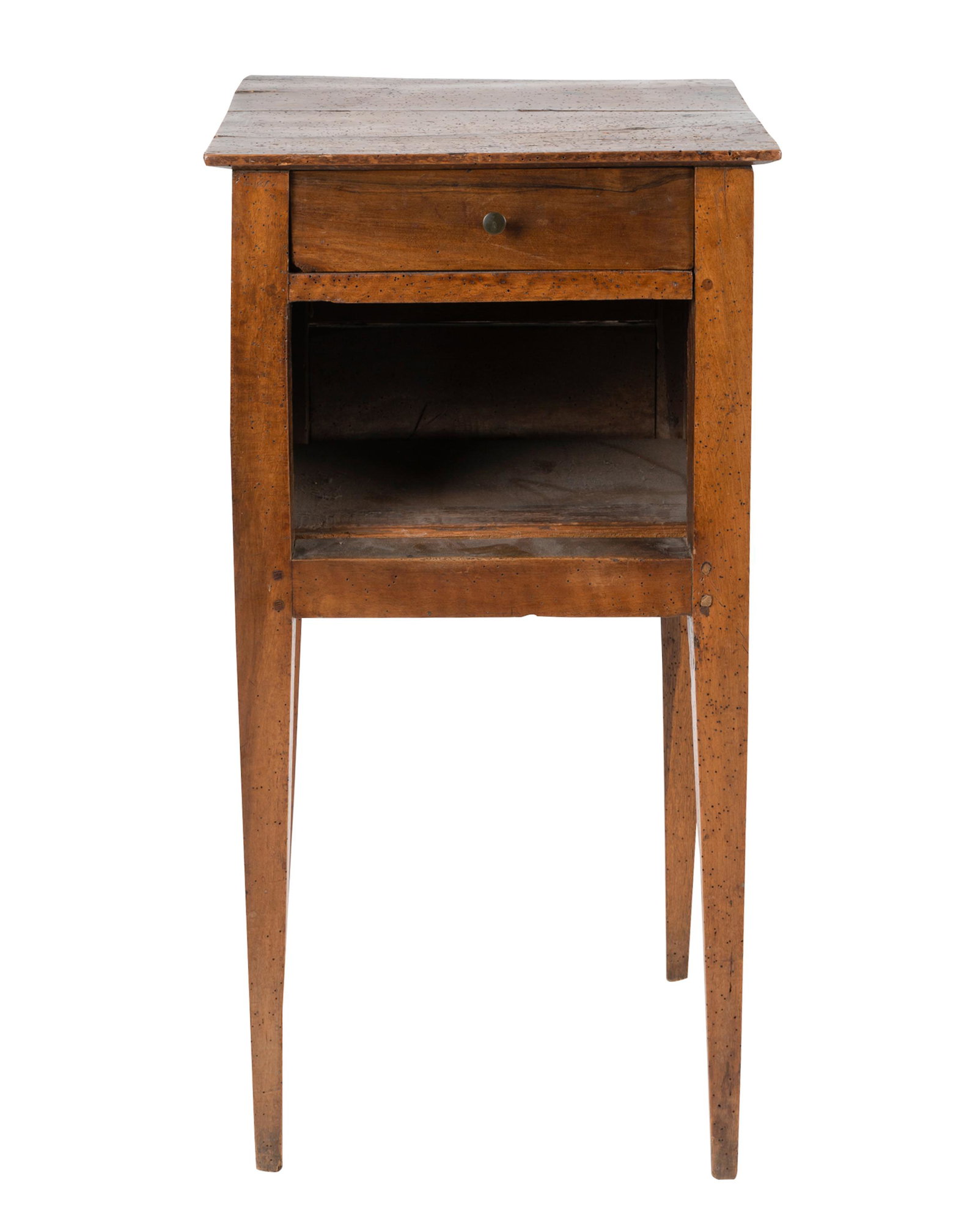 FRUITWOOD NIGHTSTAND: with one drawer; 16 inches wide; 12 1/2 inches deep; 30 inches high