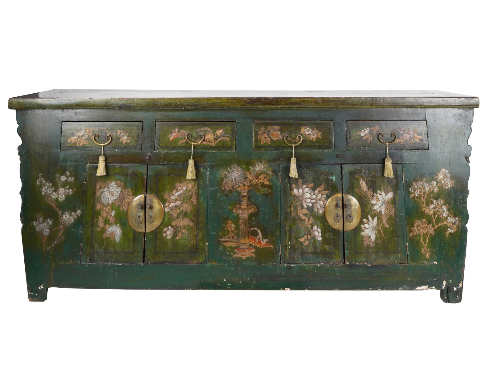 ASIAN PAINTED WOOD CHEST (1 of 11)