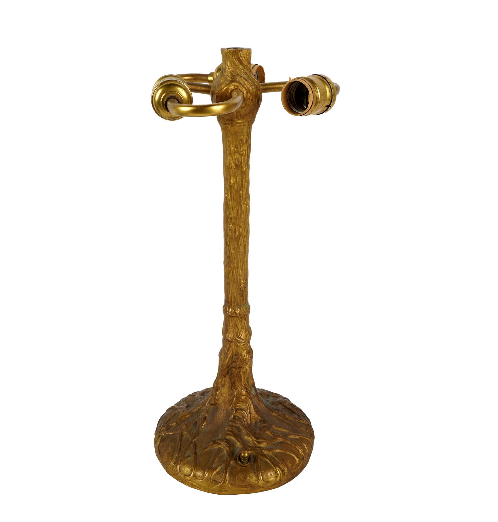 TIFFANY GILT BRONZE LAMP BASE (1 of 7)