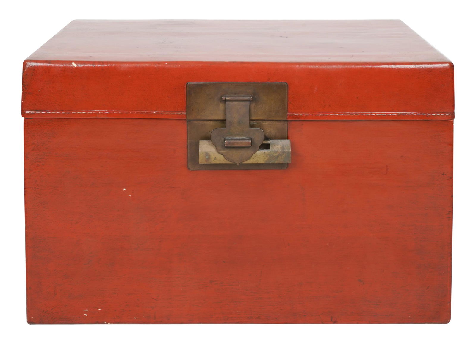 CHINESE RED LACQUER TRUNK (1 of 7)