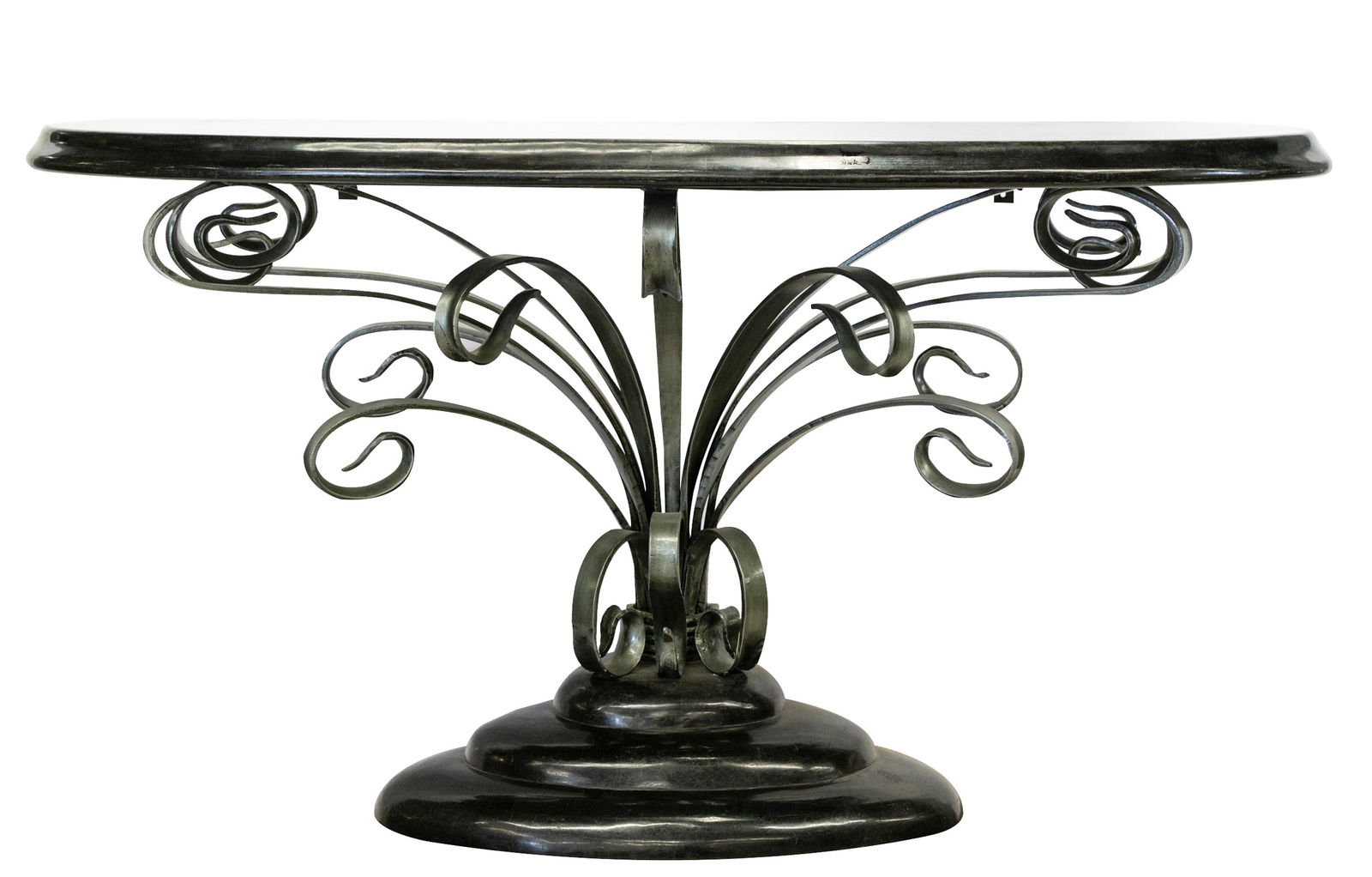 IRON & STONE CONSOLE TABLE (1 of 10)