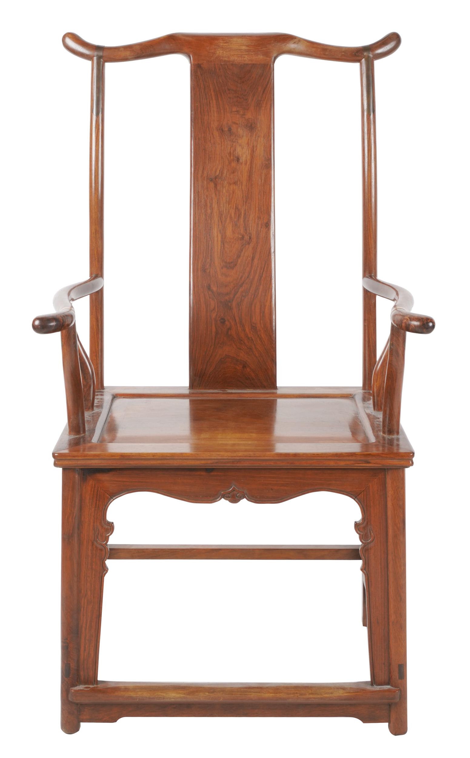 CHINESE HARDWOOD ARMCHAIR (1 of 10)