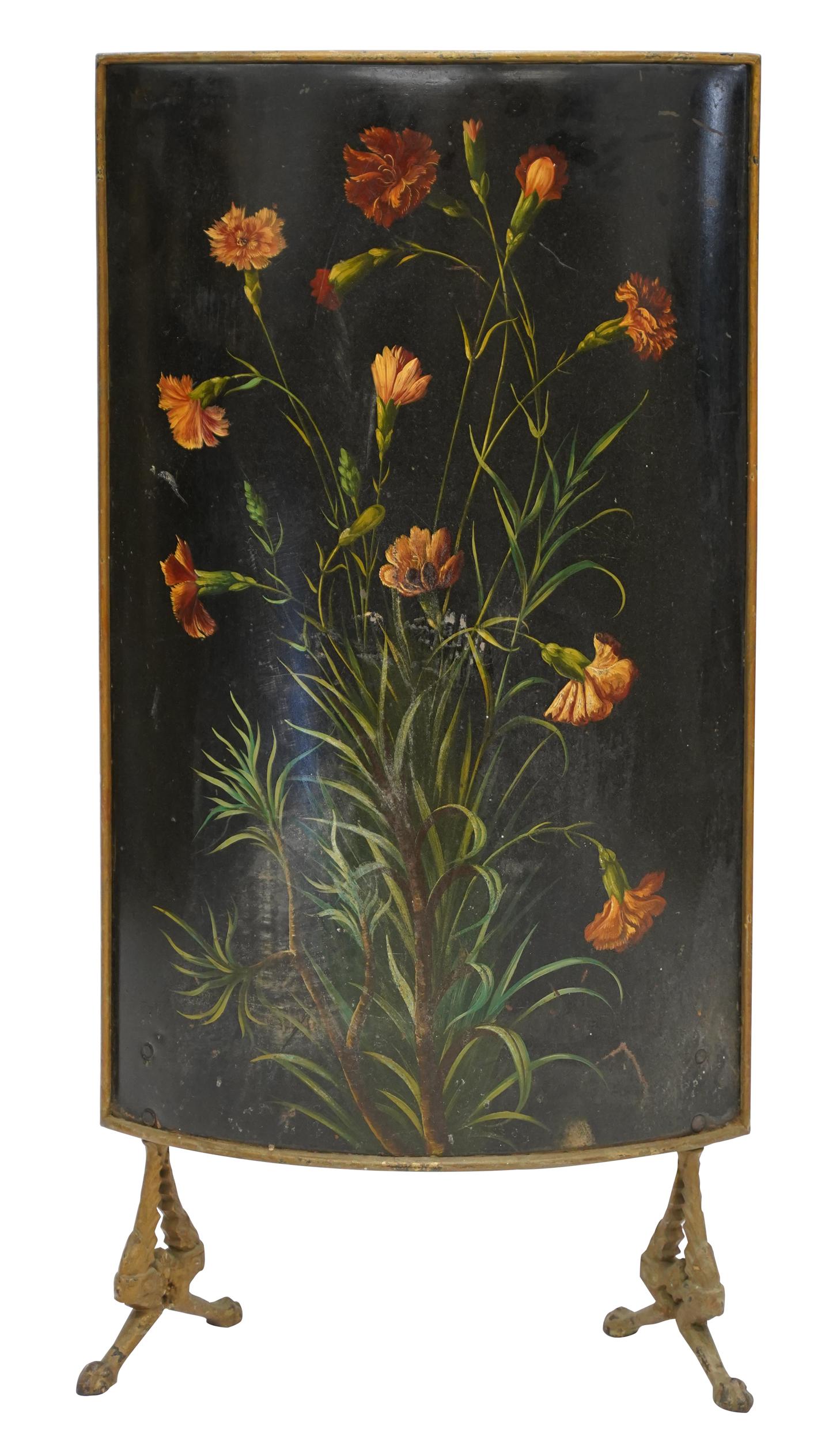 PAINTED TOLE FIRE SCREEN (1 of 6)