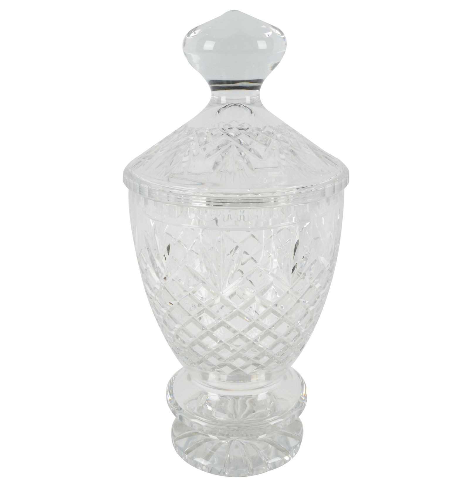 LARGE CUT-GLASS CANDY JAR (1 of 7)