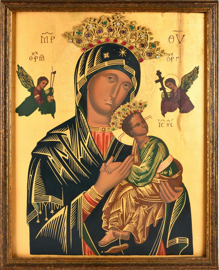 RELIGIOUS ICON: VIRGIN & CHILD (1 of 9)